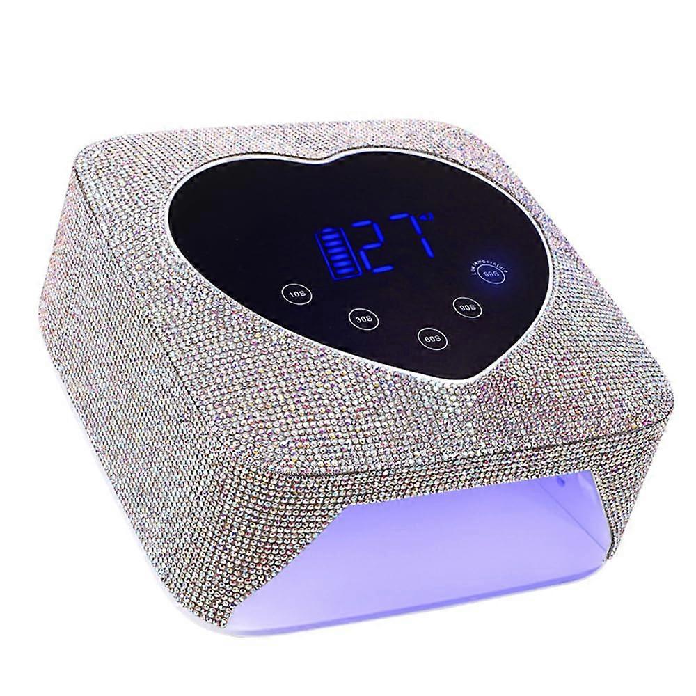 Cordless Gel Nail Lamp Rechargeable UV LED Nail Dryer with LCD Display Fast Curing 5 Timers
