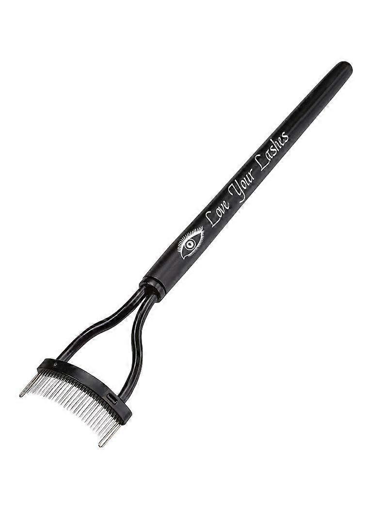 Eyelash Comb with Precision Metal Teeth for Clump Styling and Professional Lash Separation