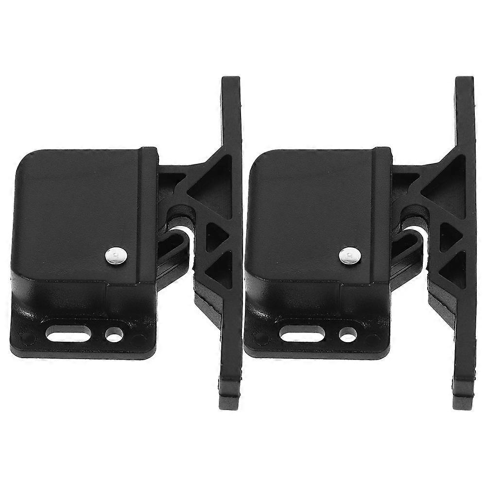 Cabinet Latch with Black ABS Material for Effortless Drawer Operation 2 Sets