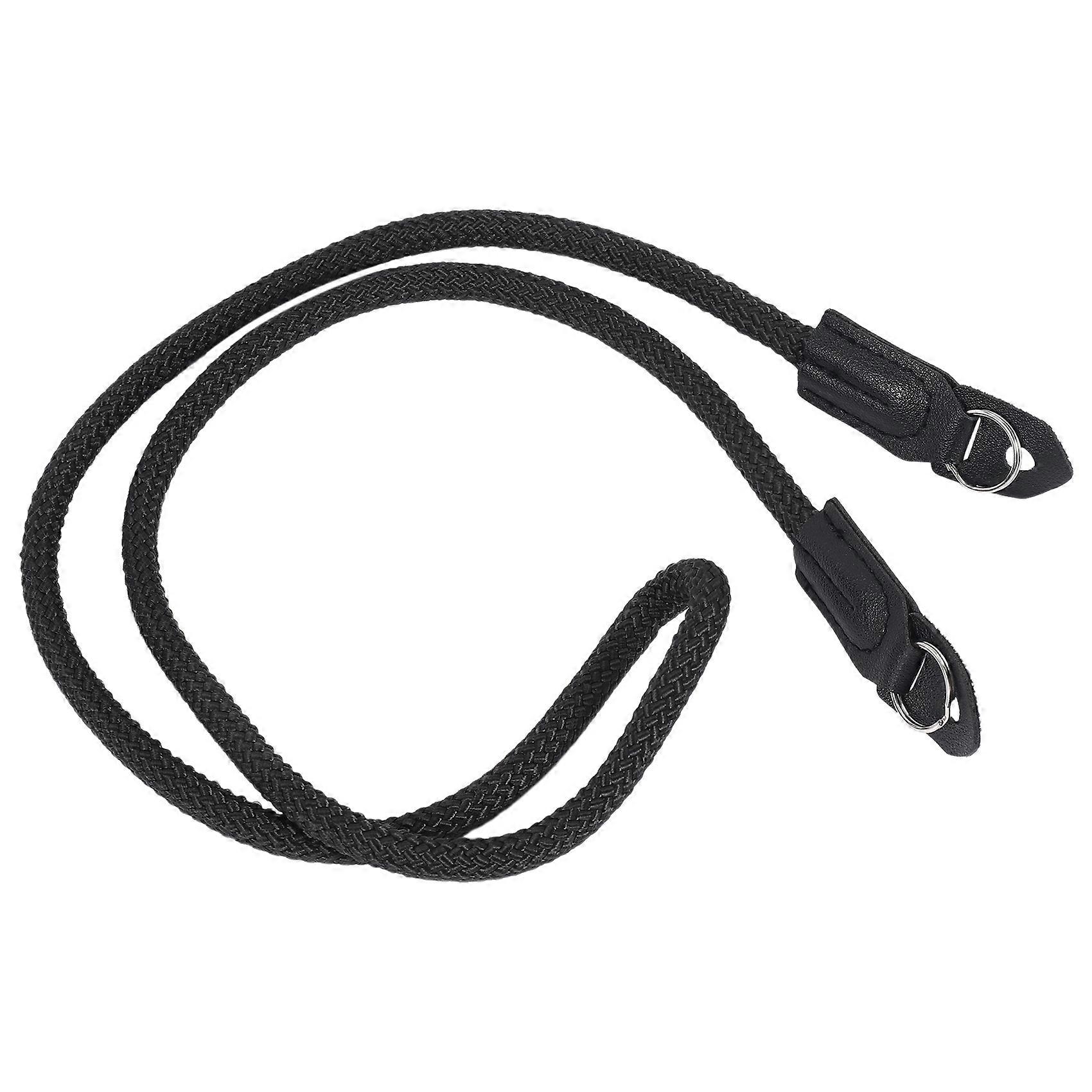 Climbing Rope Camera Strap, Micro-Single Camera with Retro Camera Rope, SLR Camera Shoulder Strap, Black