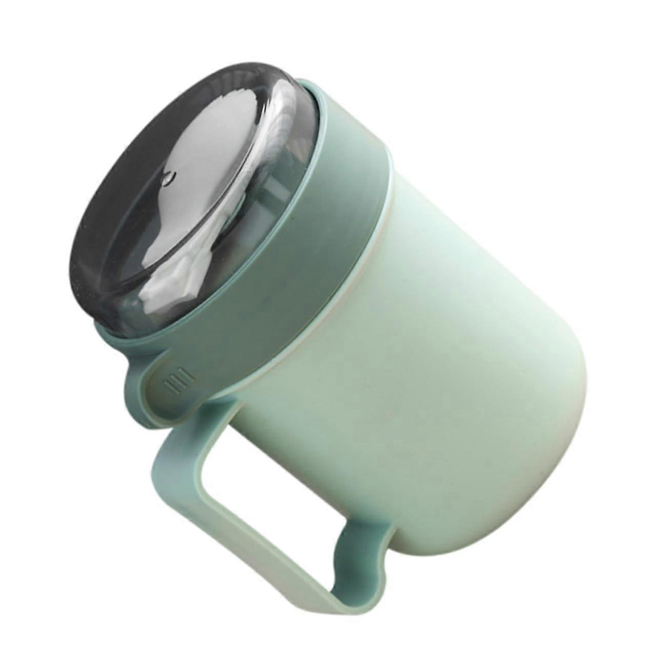 Microwave Soup Mug with Lid and Spoon, Leakproof Portable Cereal Cup for Oatmeal and Soup