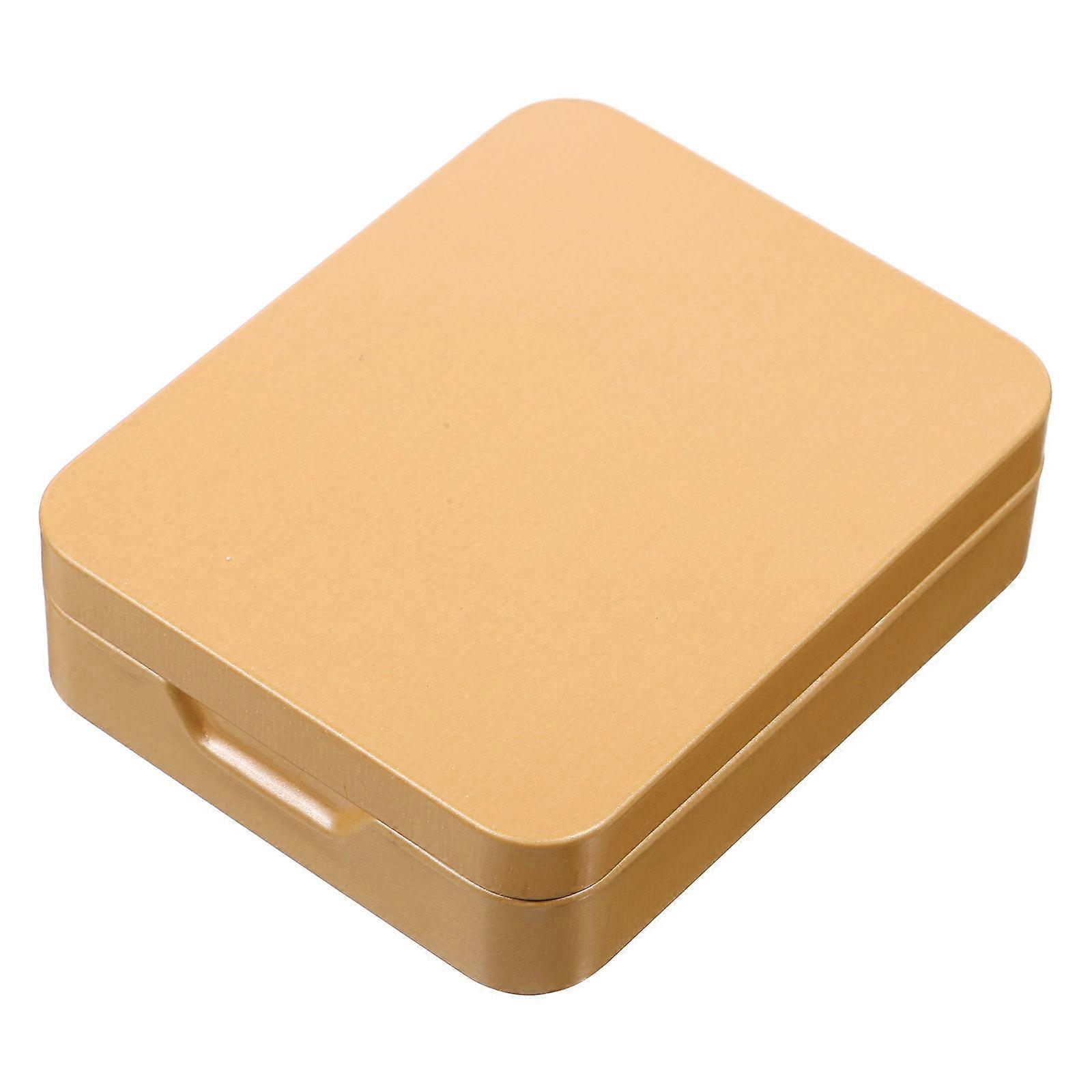 Tinplate Simple Rectangular Packaging Box for Packaging Golden