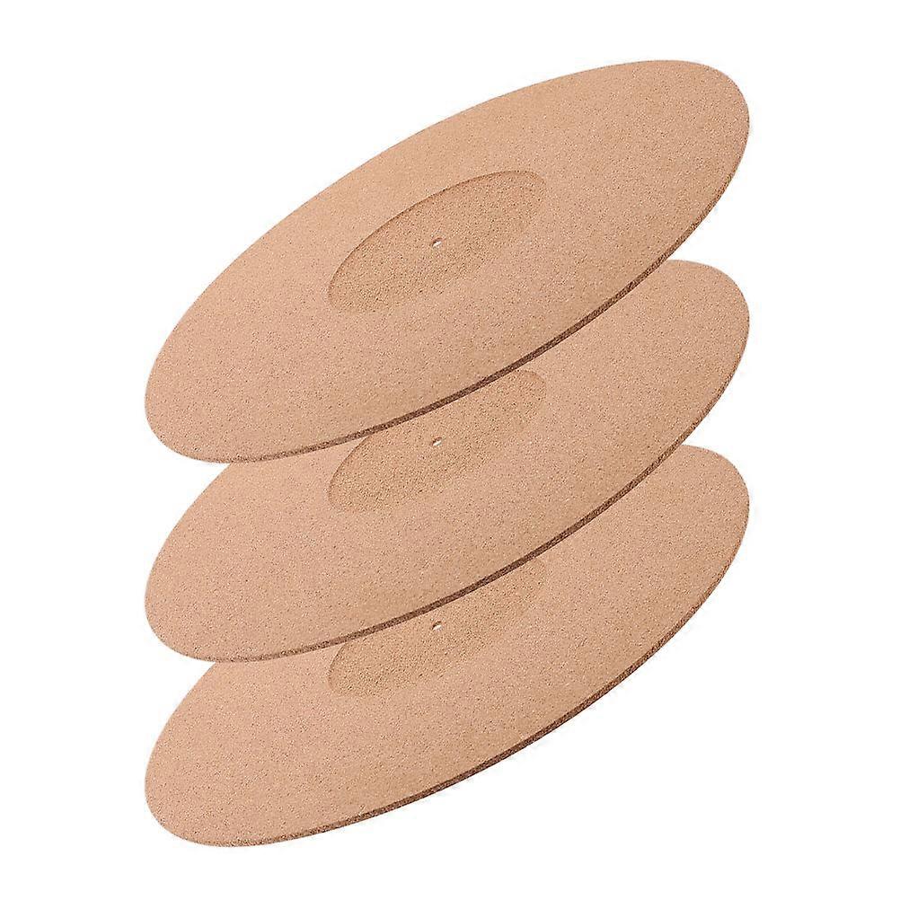 Vinyl Record Mat Cork Turntable Mat for Record Protection 15Pcs Set
