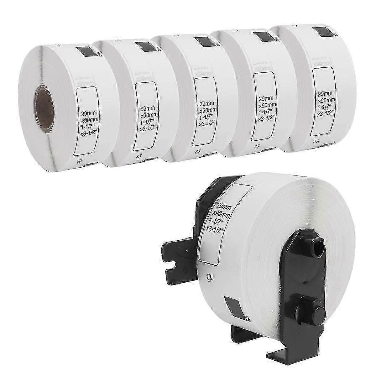 6 Roll Compatible Labels for Brother DK-11201 Standard Address Labels