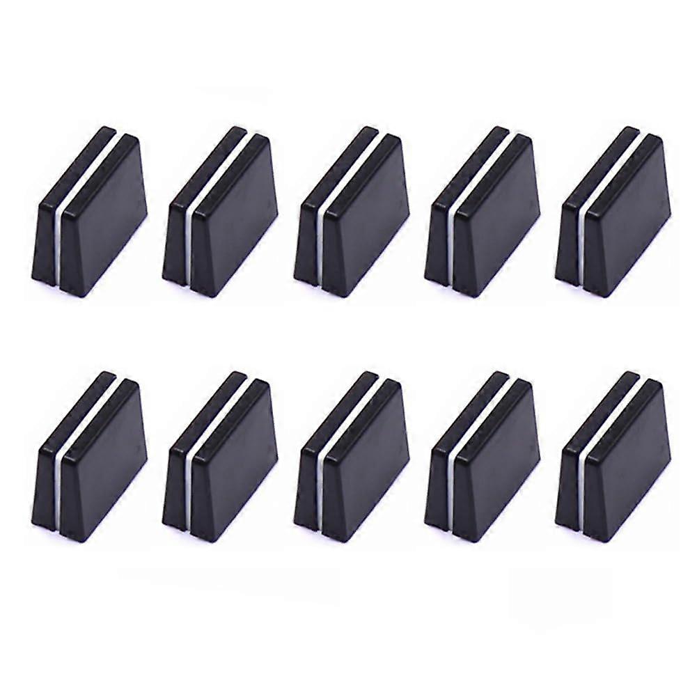 10pcs Mixer Fader Knobs and Caps Set for Audio Console Replacement with Smooth Slider Control