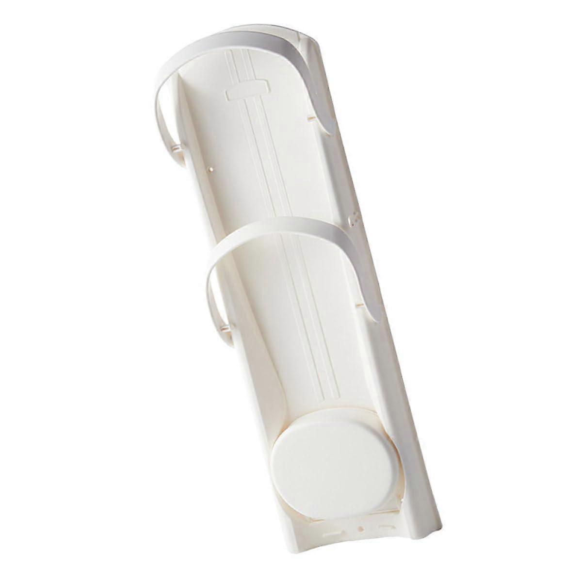 Wall Mounted Umbrella Stand SpaceSaving Adjustable Height Rack Keeps Floors Dry White