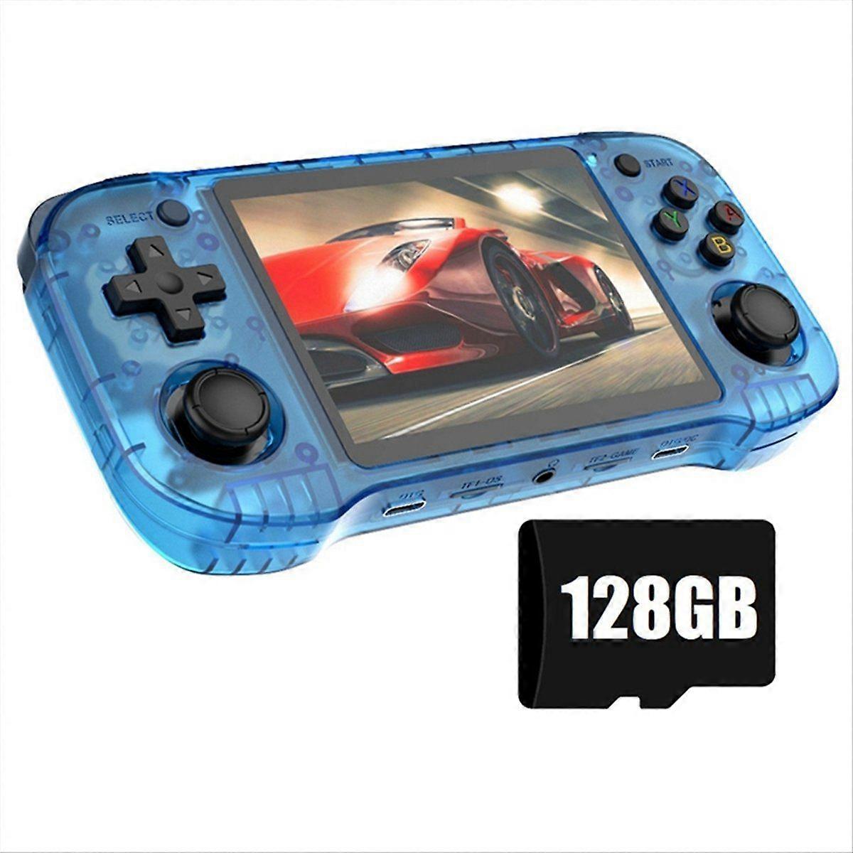 R46H Retro Video Game Console 128G 20000+Games 4.2 Inch Screen Portable Game Player Gamepad Support 10+ Emulator A