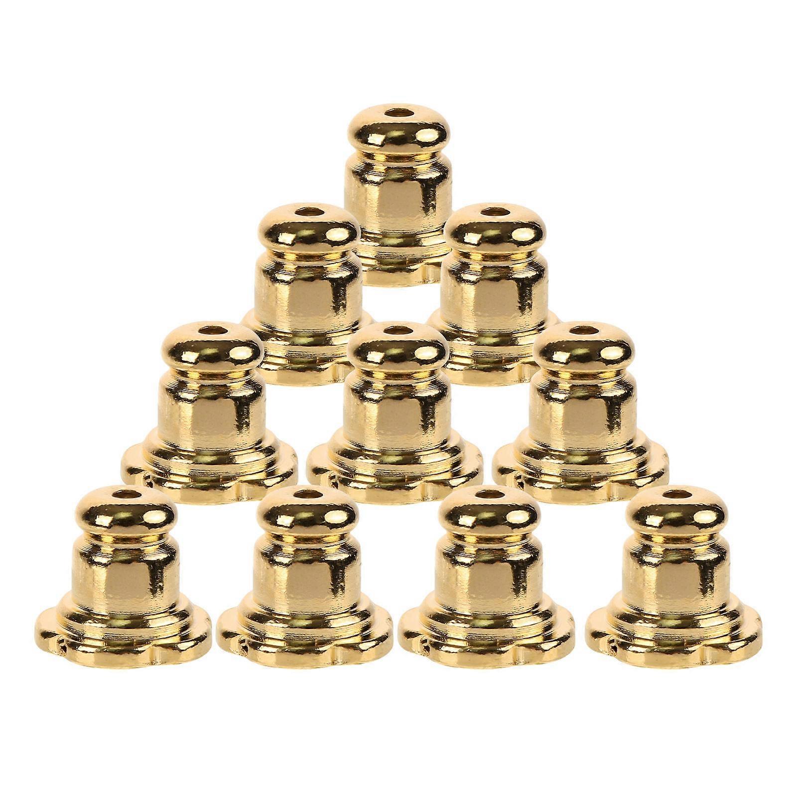 Copper Electroplate Earring Backs for Studs 10Pcs Replacement Earring Backs