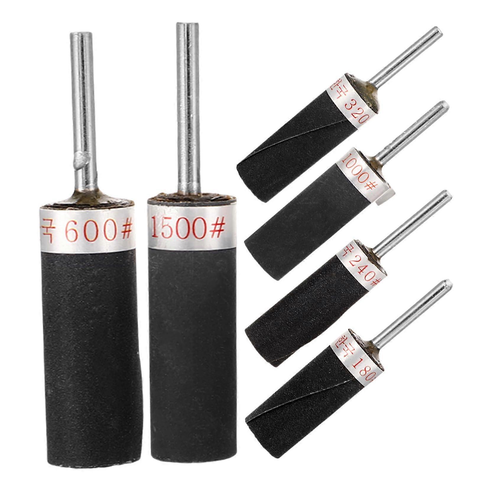 6pcs Sanding Drum Kit for Drill with Cylindrical Grip and Precise Sanding Control