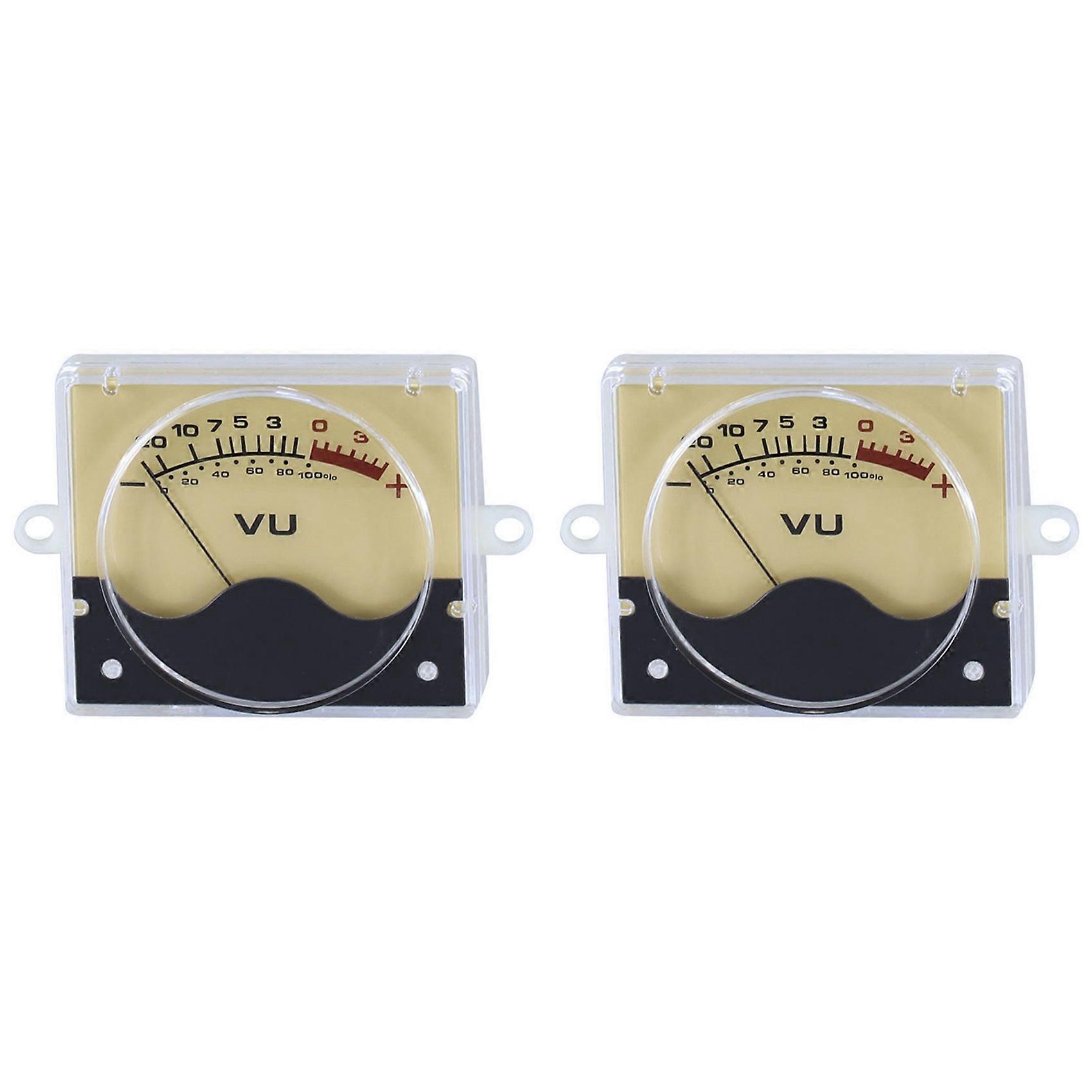 2X P-55SI High Precision VU Meter Head DB Meter Amplifier Audio Panel Level Meter with Backlight