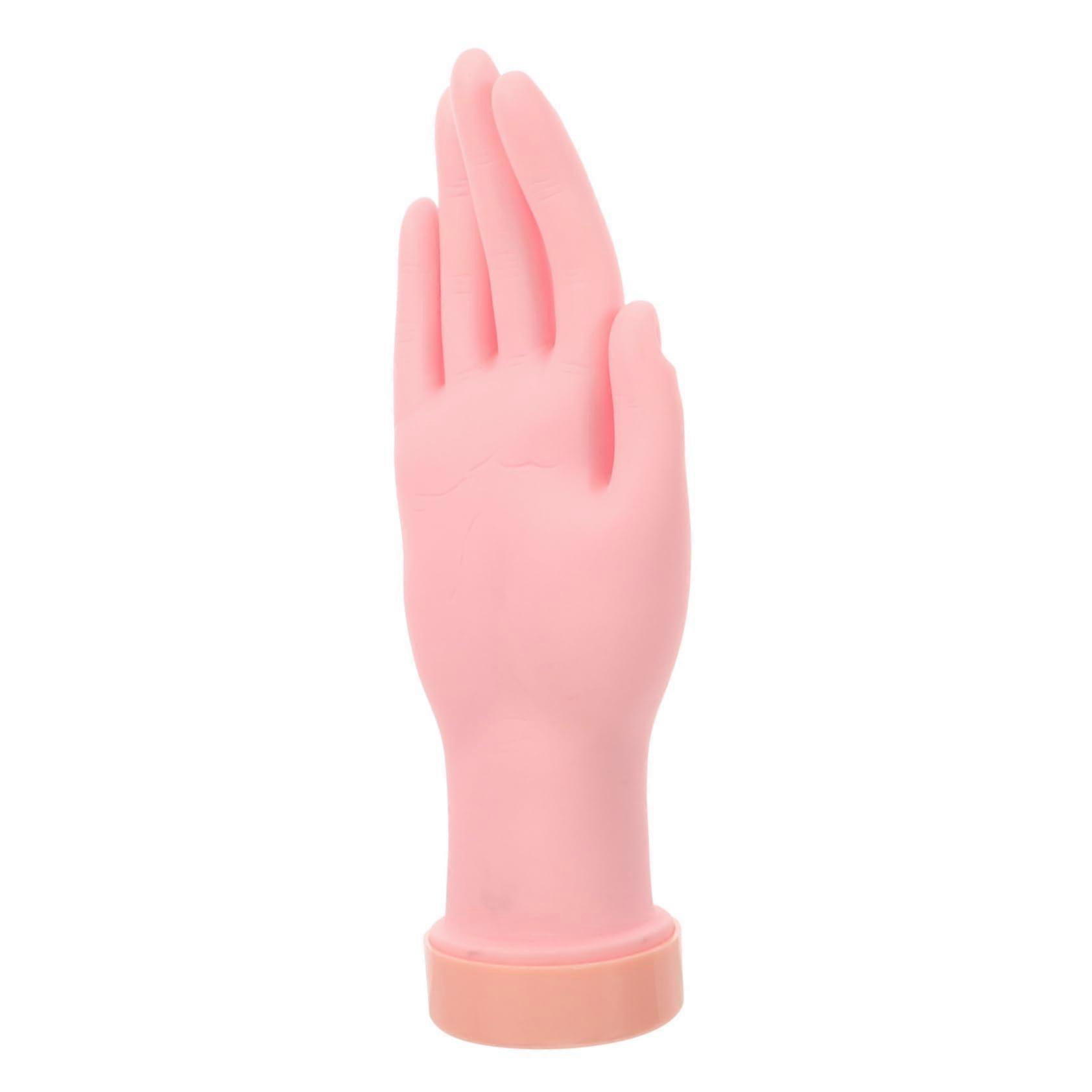 Nail Practice Hand with Flexible Support, Realistic Surface, Reusable Mannequin for Nail Art Training