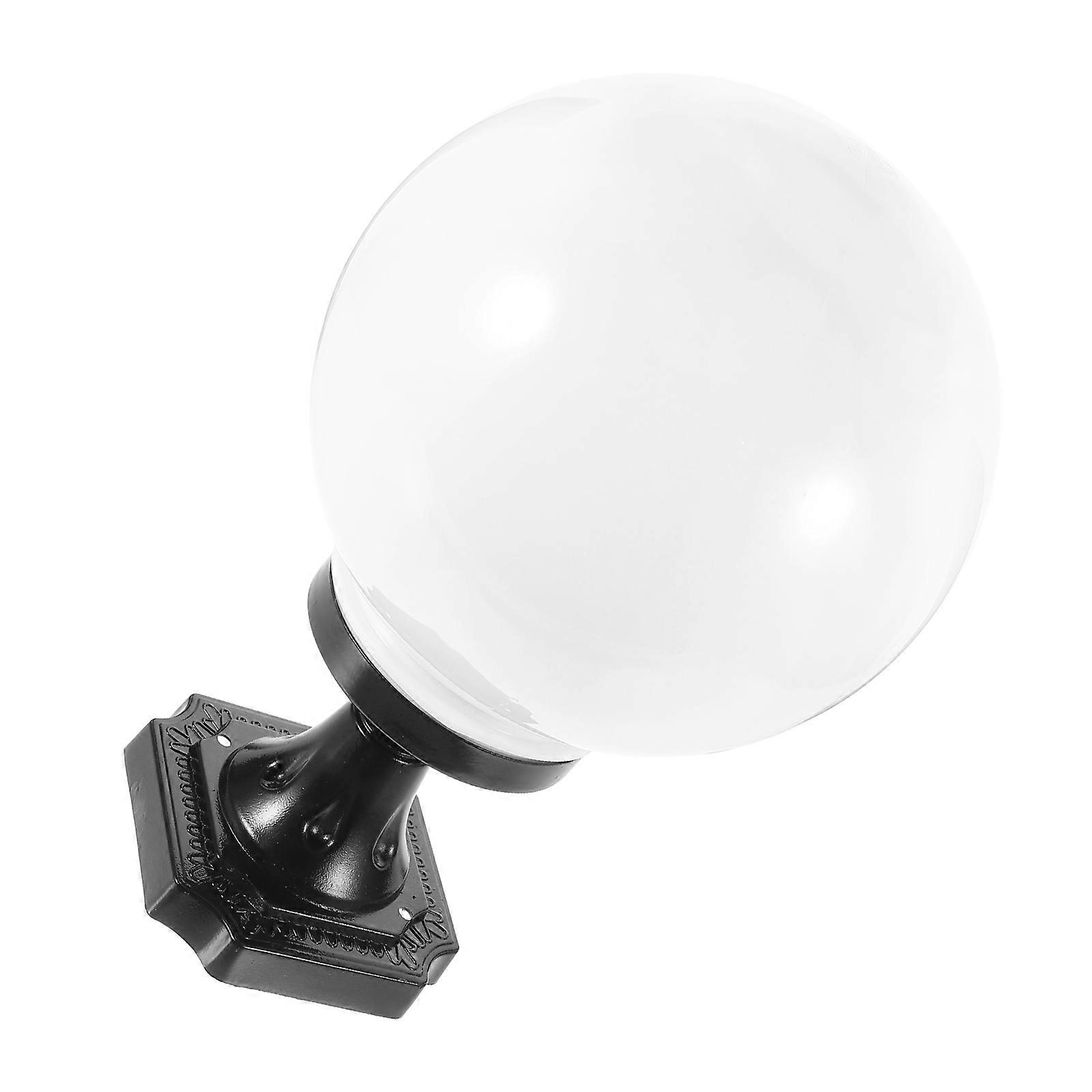 White Globe Lampshade Outdoor Post Lamp Shade Replacement Cover