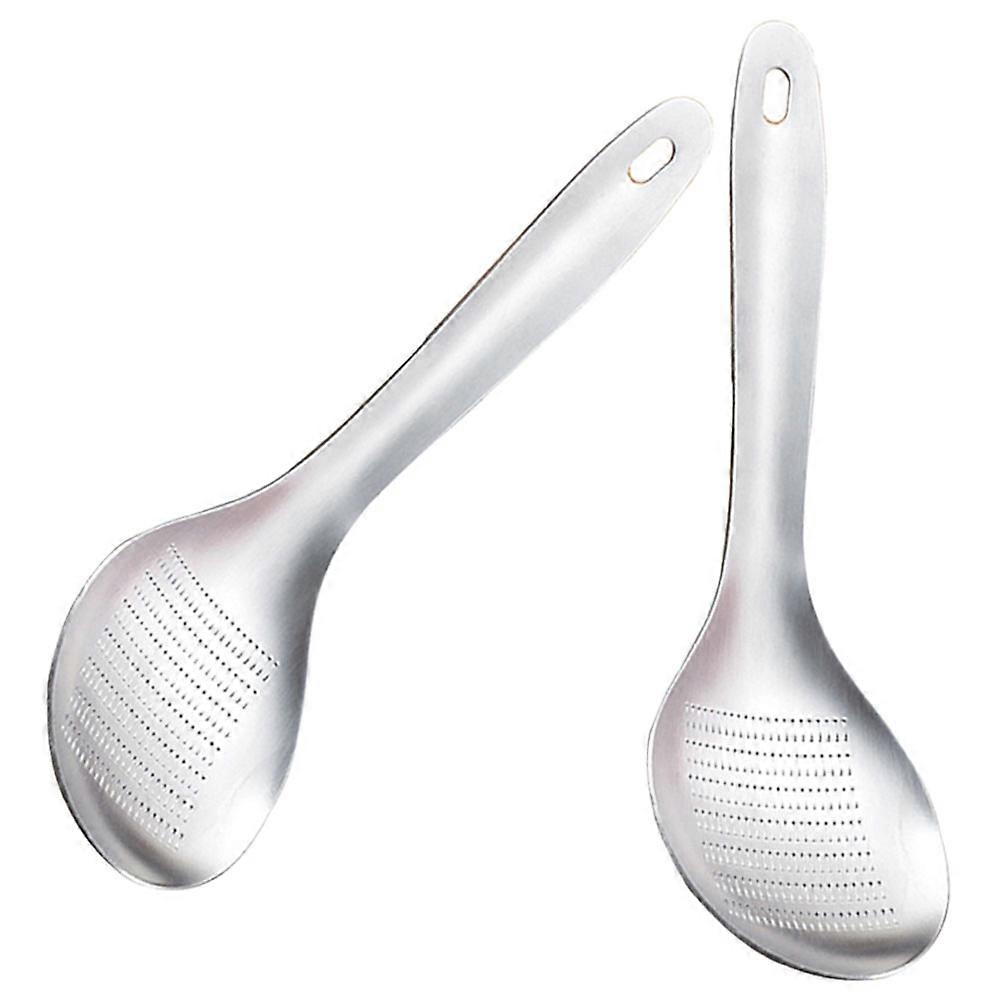 Garlic Grinding Tools Stainless Steel Spoon Shape for Kitchen 2Pcs Set