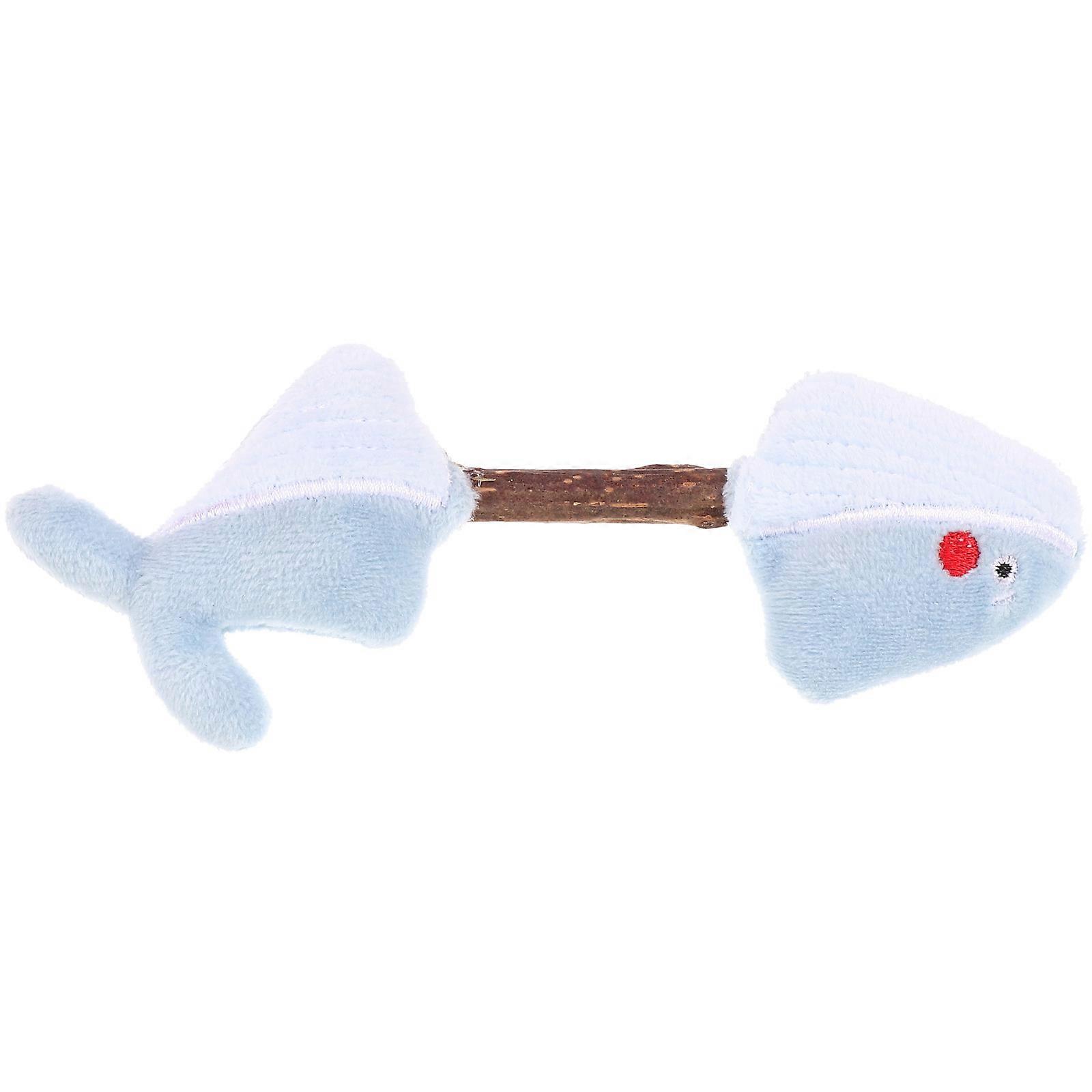 Cat Teething Toys Silvervine Rod Interactive Whale Shaped 2Pcs Set