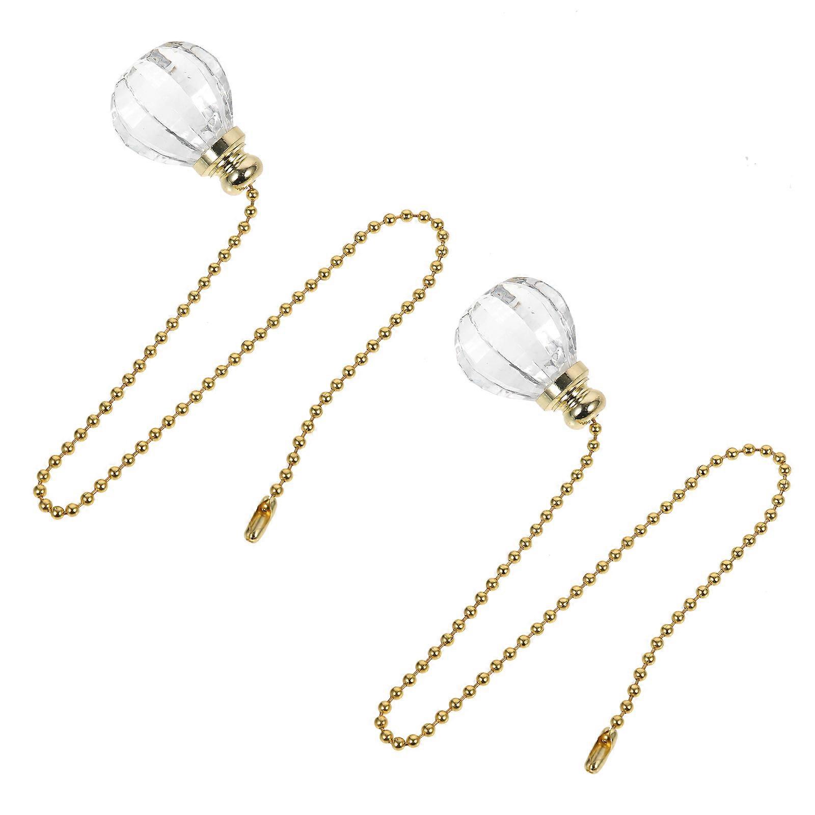 Ceiling Fan Pull Chain Extension with Connector for Decoration 4Pcs