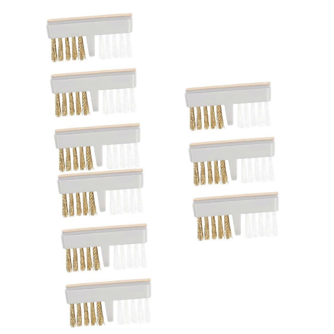 Nail Drill Bit Cleaning Brush Set Copper Wire Efficient Debris Removal Ergonomic Grip for Salon