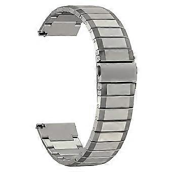 Correa de reloj de aleación de titanio universal de 22 mm Correa de muñeca con segmento de bambú