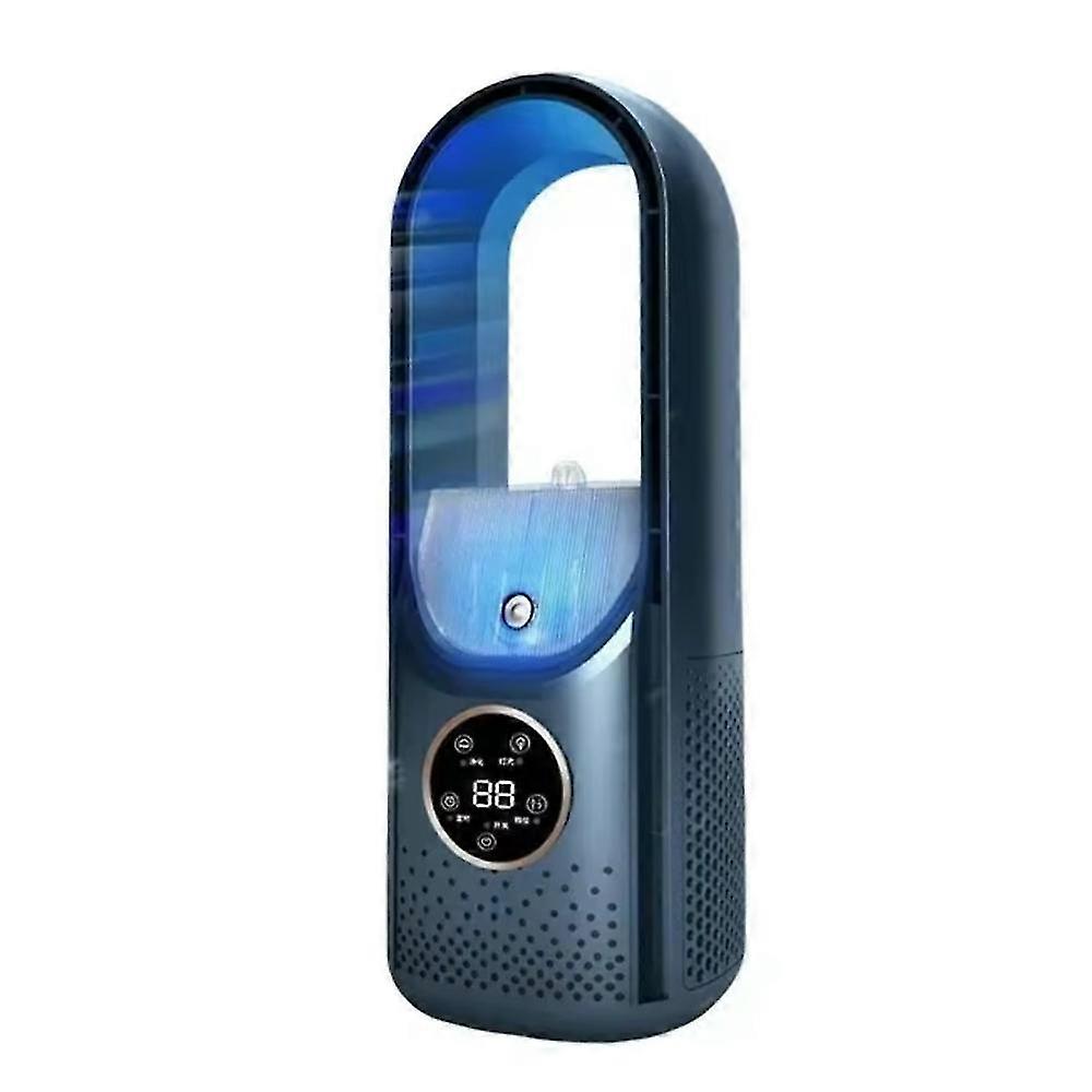 Portable Air Conditioner Fan with Bladeless Safe Design, USB Powered, 6Speed Quiet Cooling