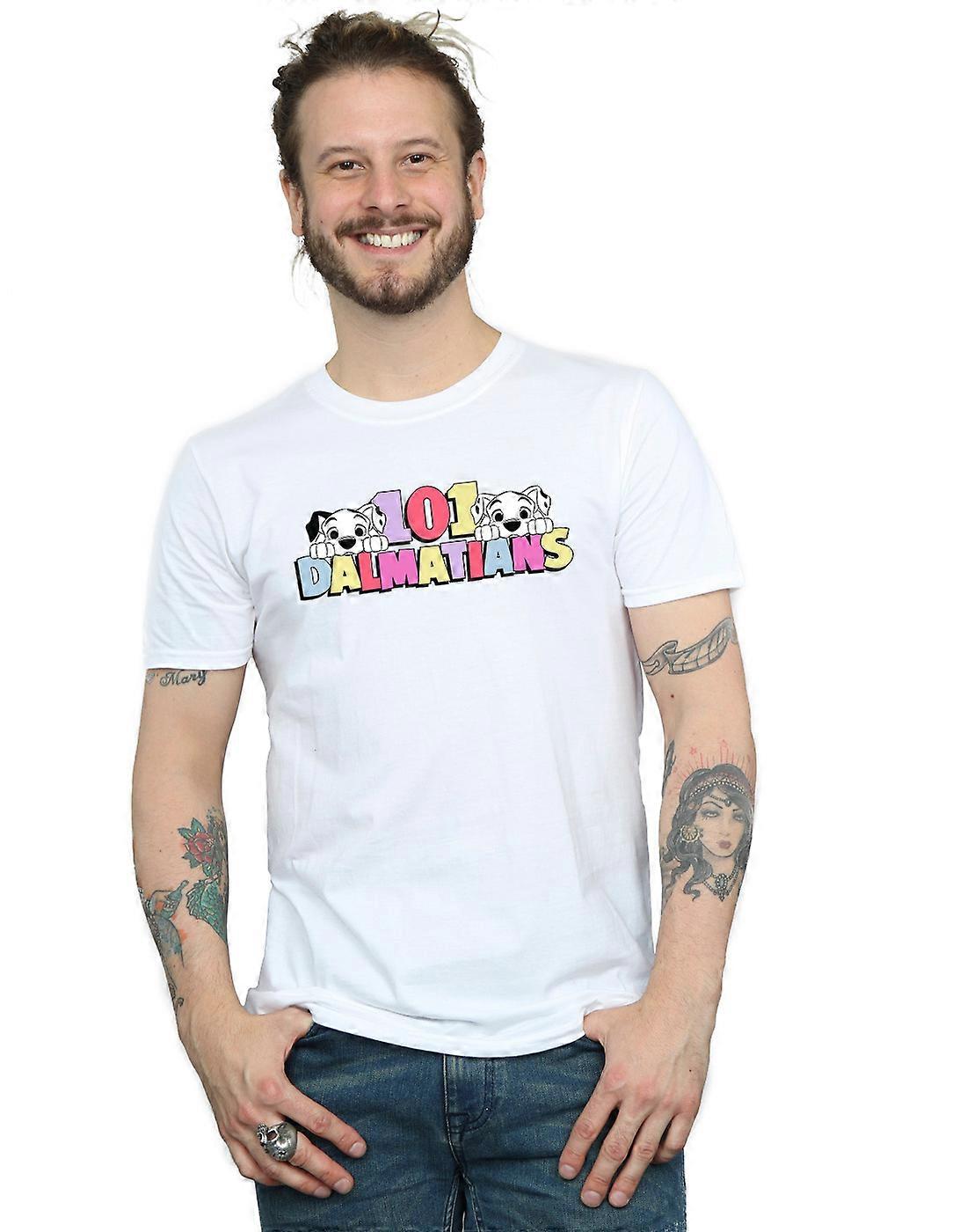 디즈니 남성용 101마리 달마시안 멀티 컬러 티셔츠