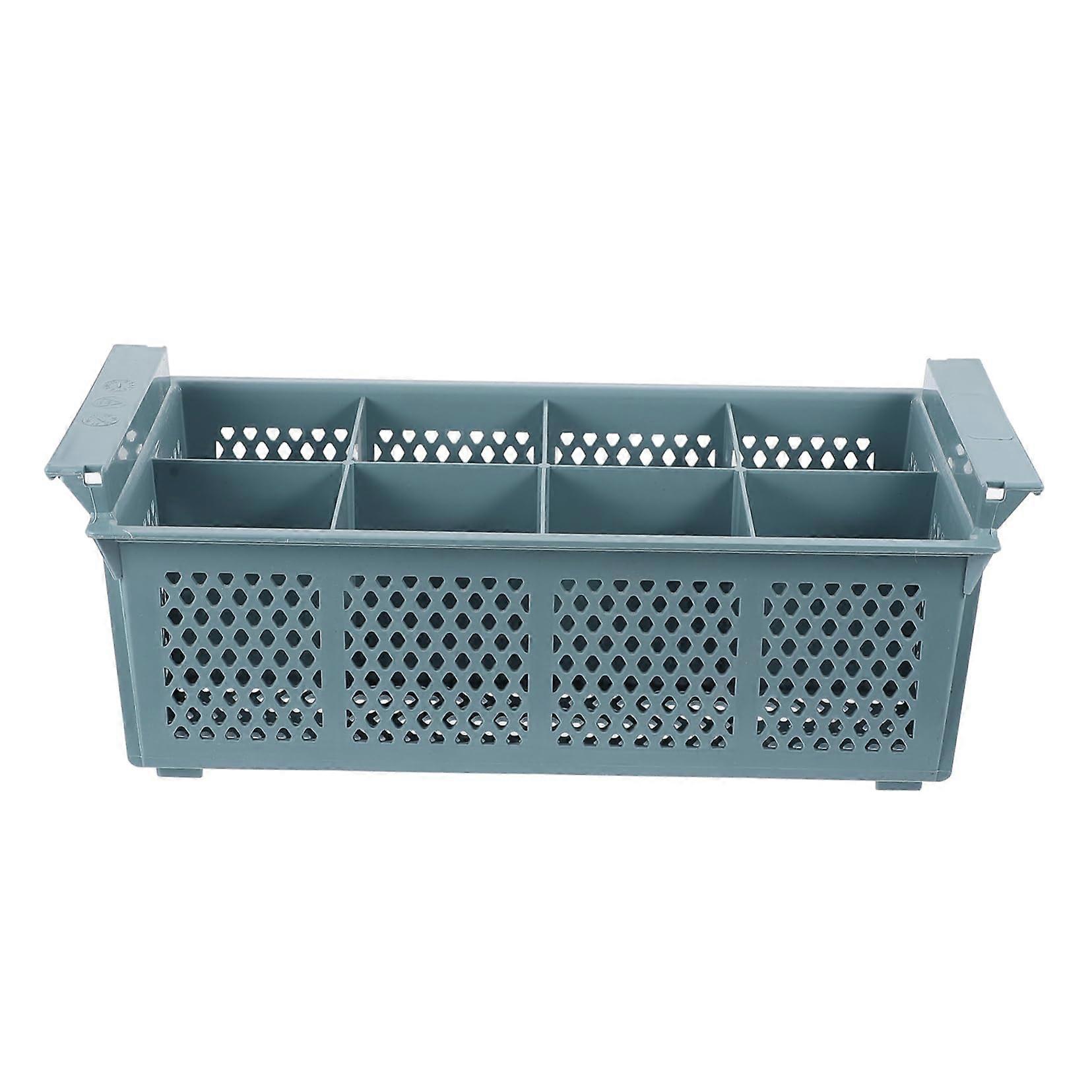 Over Sink Dish Drying Rack with Cutlery Holder, Large Capacity Kitchen Drainer Basket