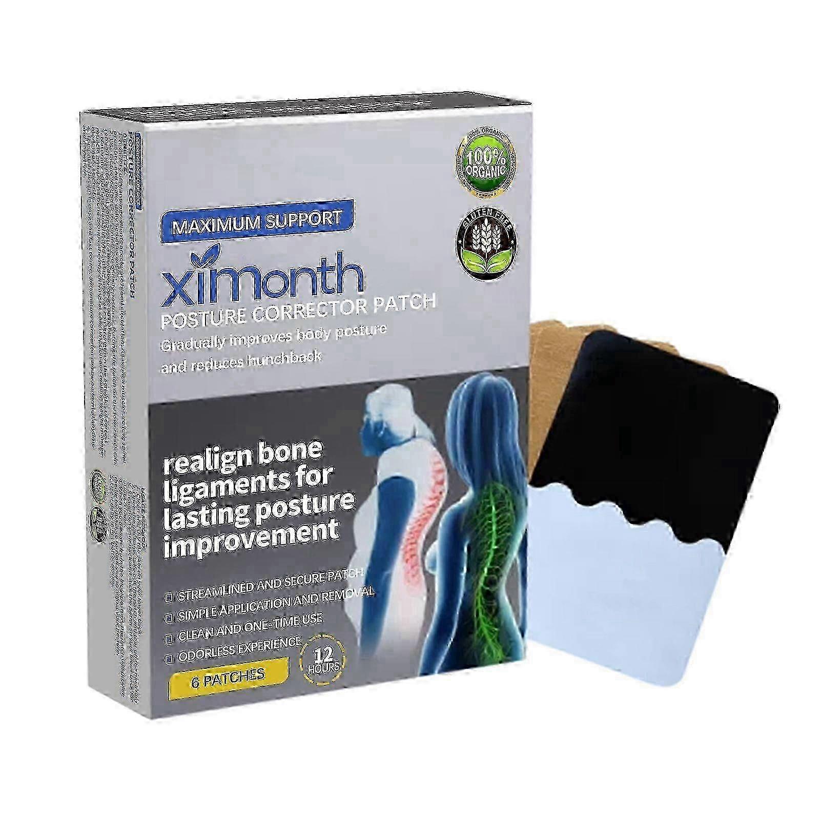 Ximonth posture correction patch for shoulder, lumbar spine, back posture correction, back support, anti hunchback body care patch