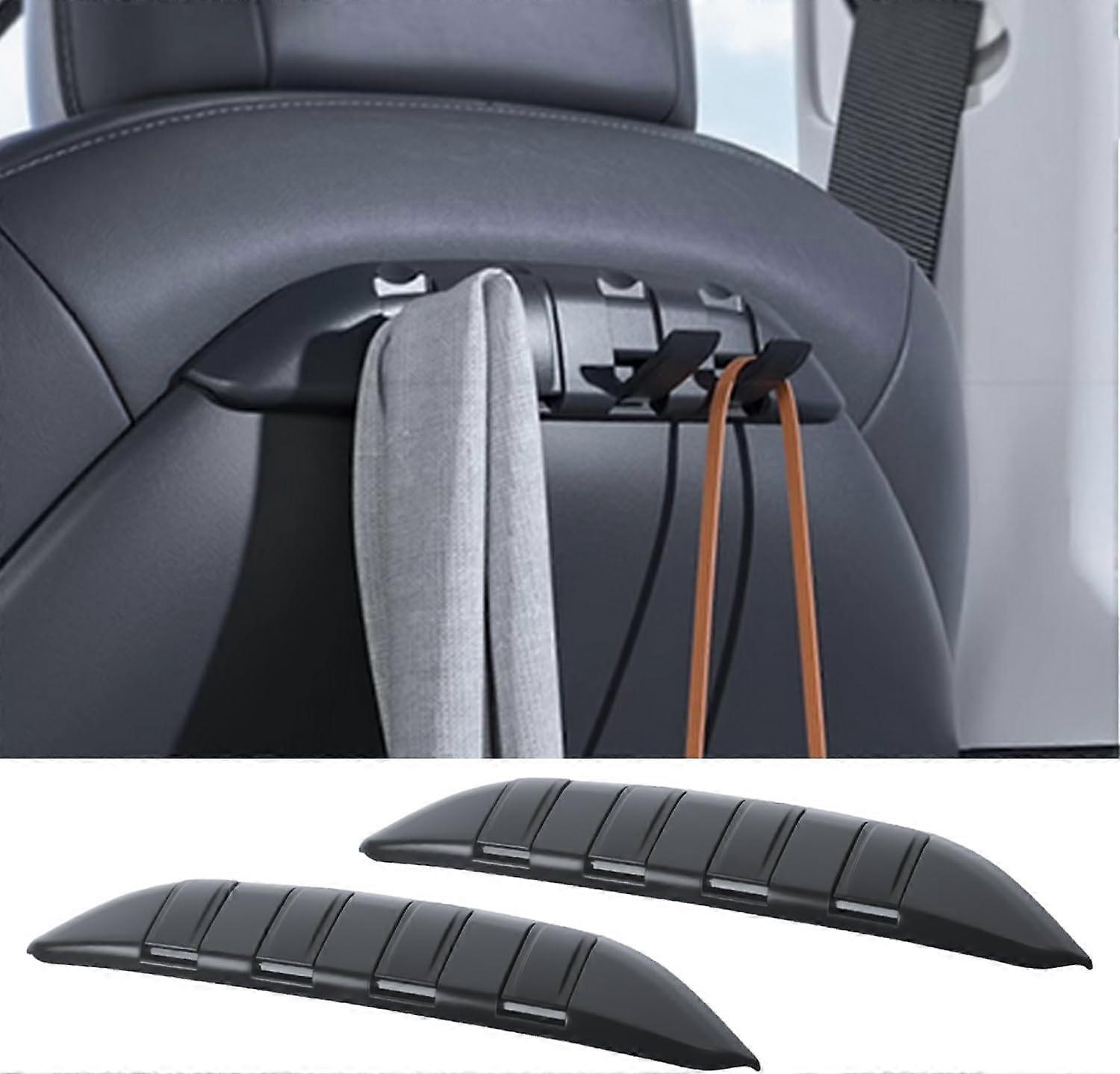 Car Seat Hooks 2 Pack Hidden Foldable Headrest Organizer for Tesla Model Y 3 S X Adjustable Storage