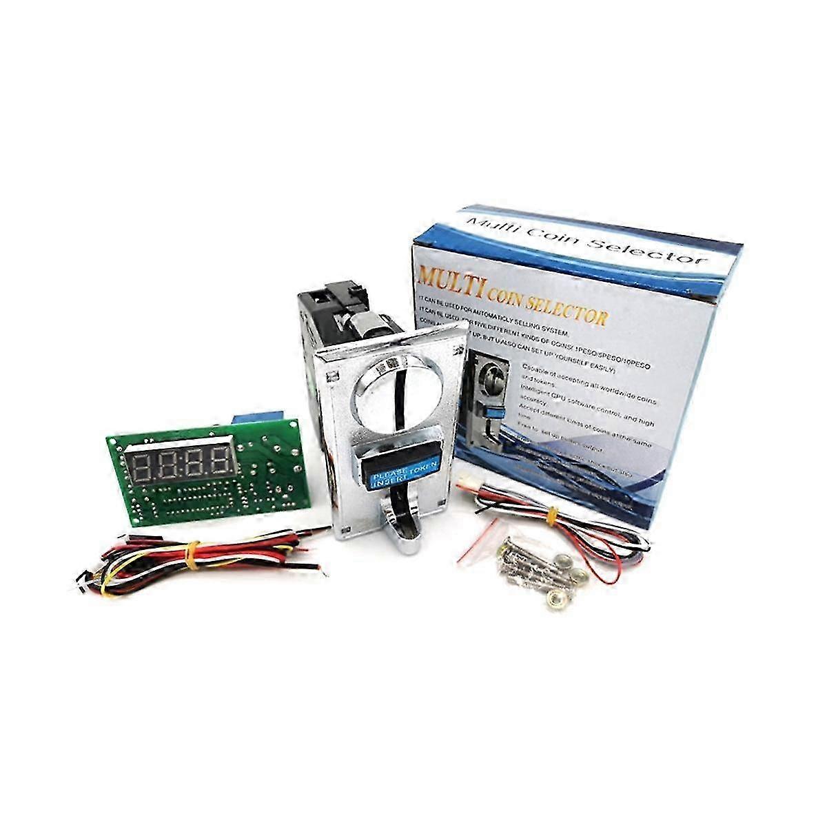 Multi- Coin Acceptor 15A Time Control Board Massage Chair Washing Machine Time Control Box Accessor