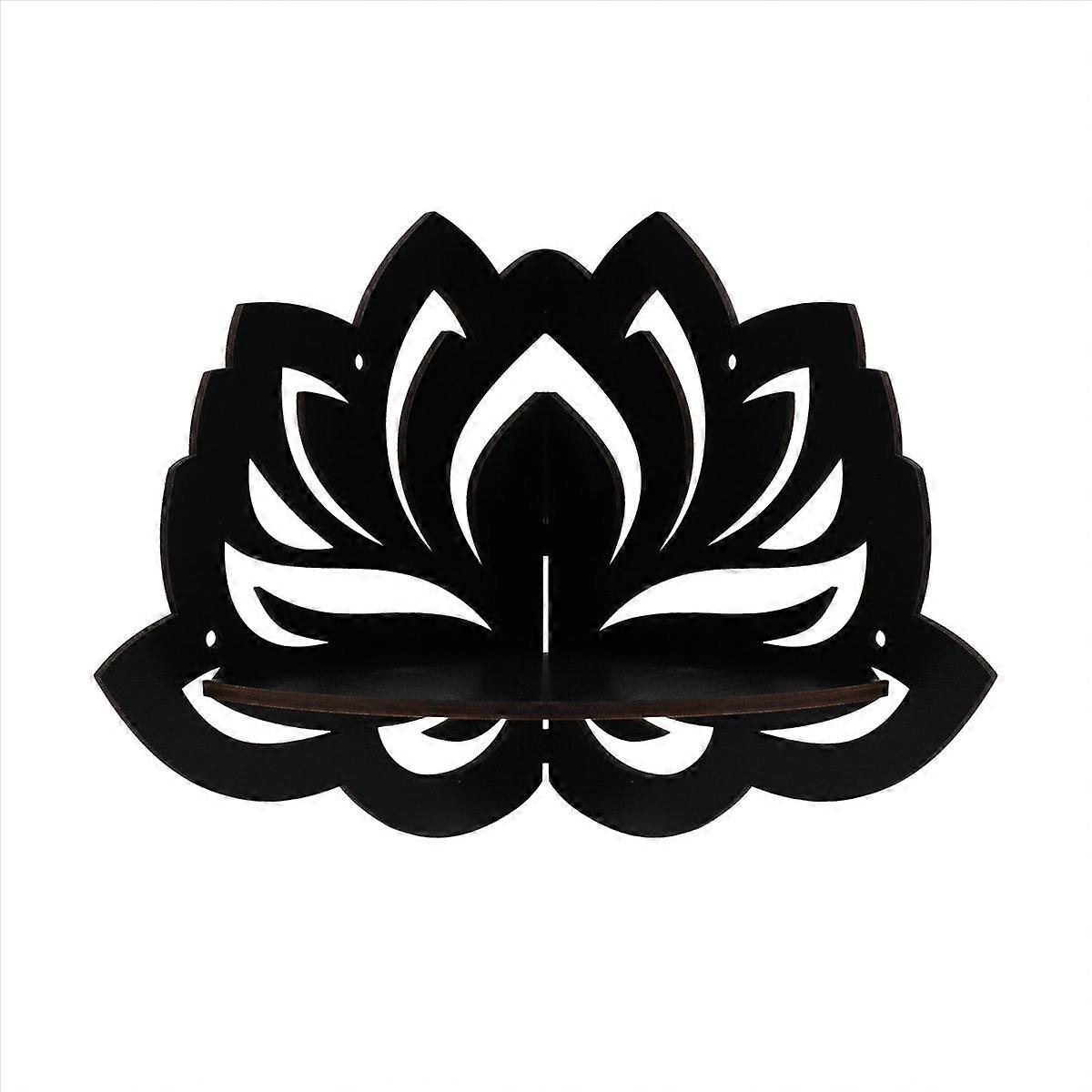 Lotus Floating Corner Shelf Gothic Decoration Wall Hanging Shelf