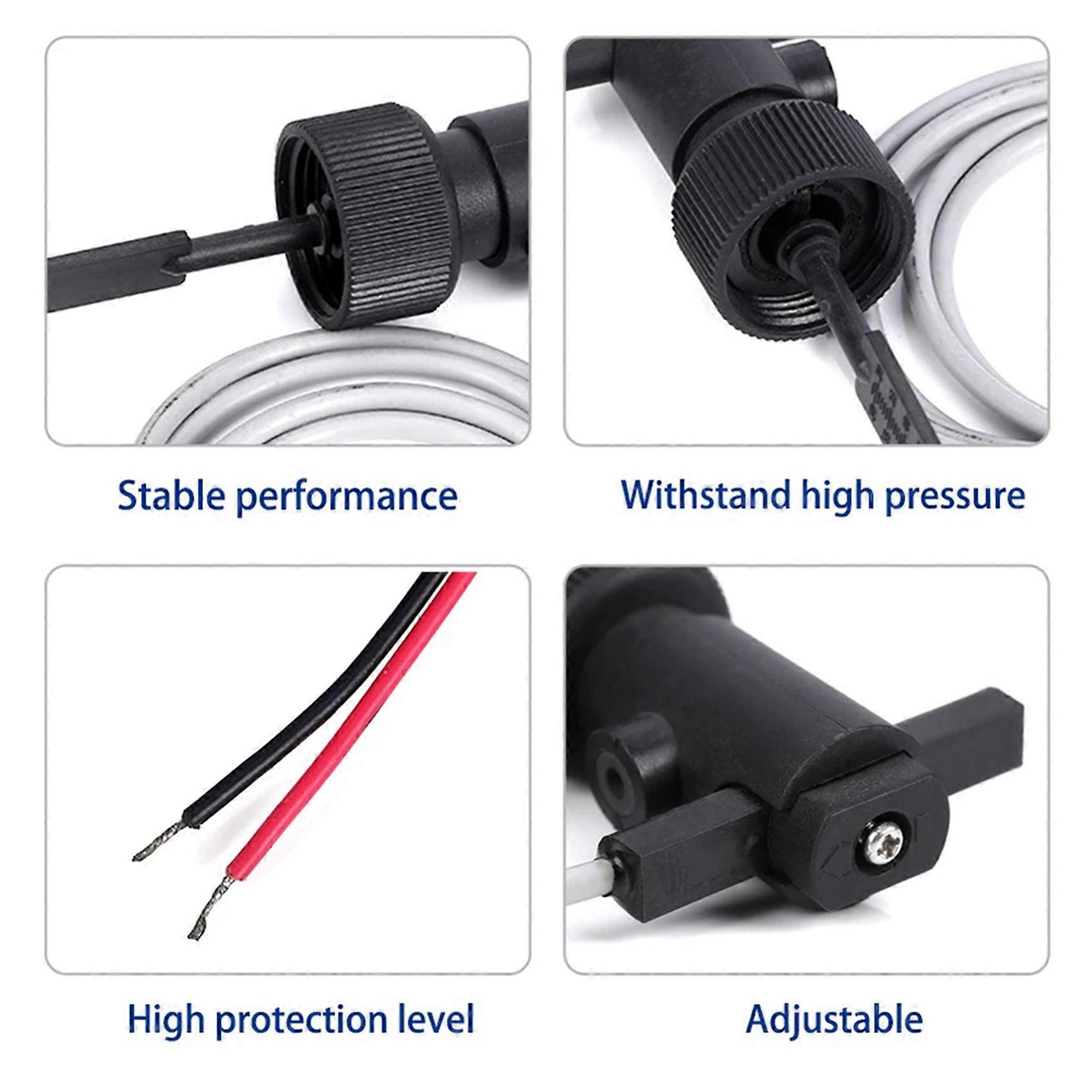3X Water Flow Switch FS-10 100V High Precision Level Sensor Adjustable Water Level Control Float Level Switch