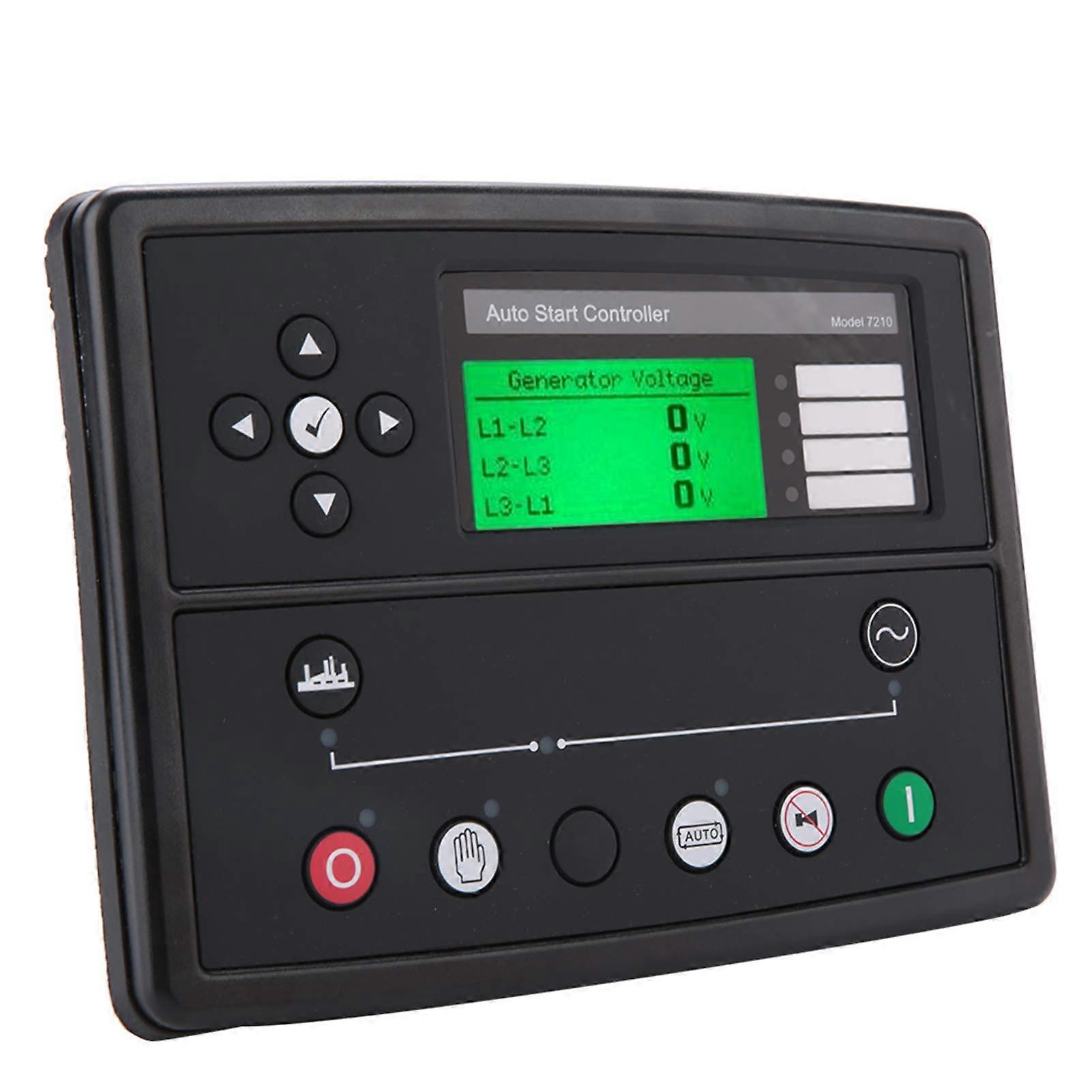7210 Automatic Generator Controller Module with Large Backlit LCD and Accurate Power Monitoring