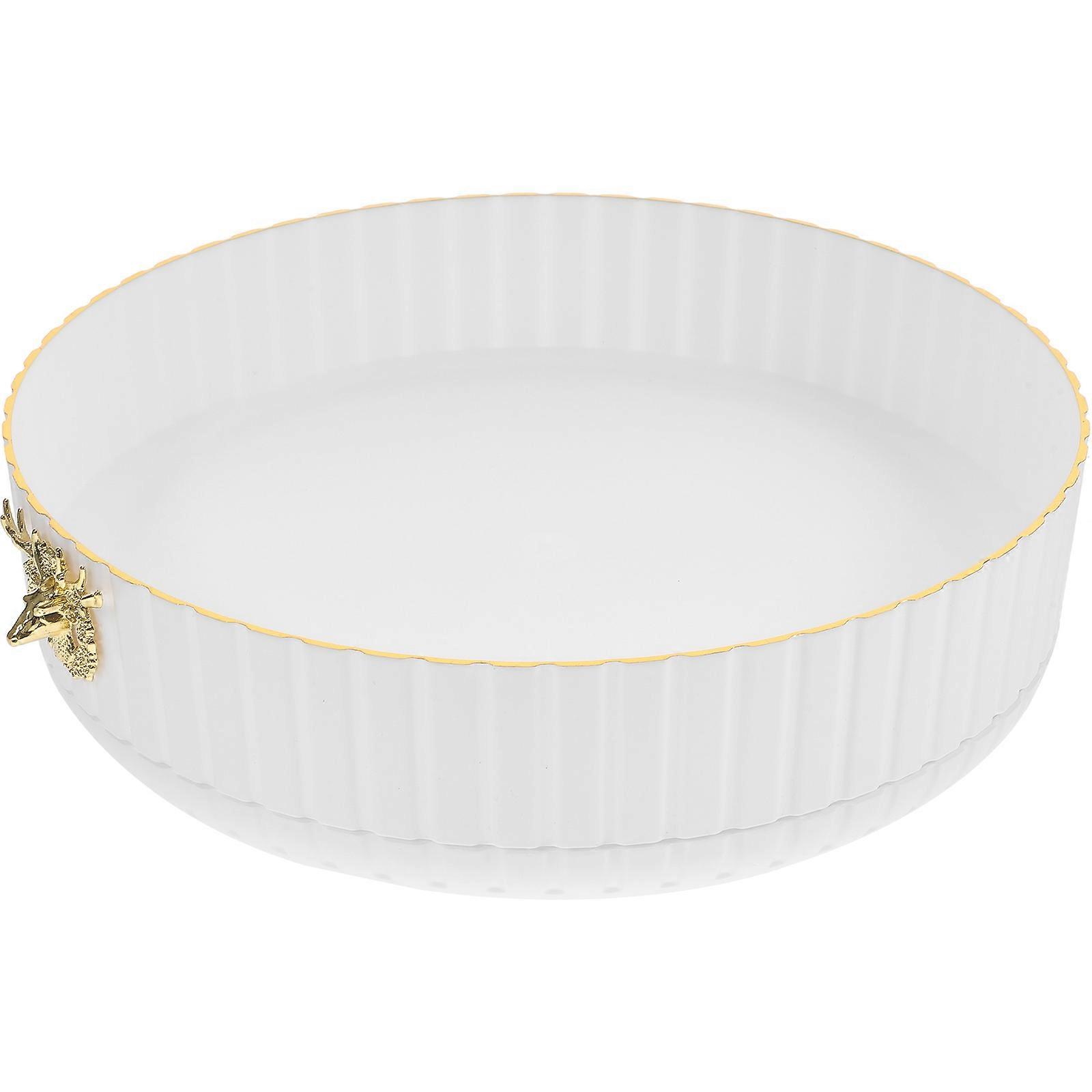 Rotatable Organizer Spice Rack for Kitchen with Smooth Rotation White PP