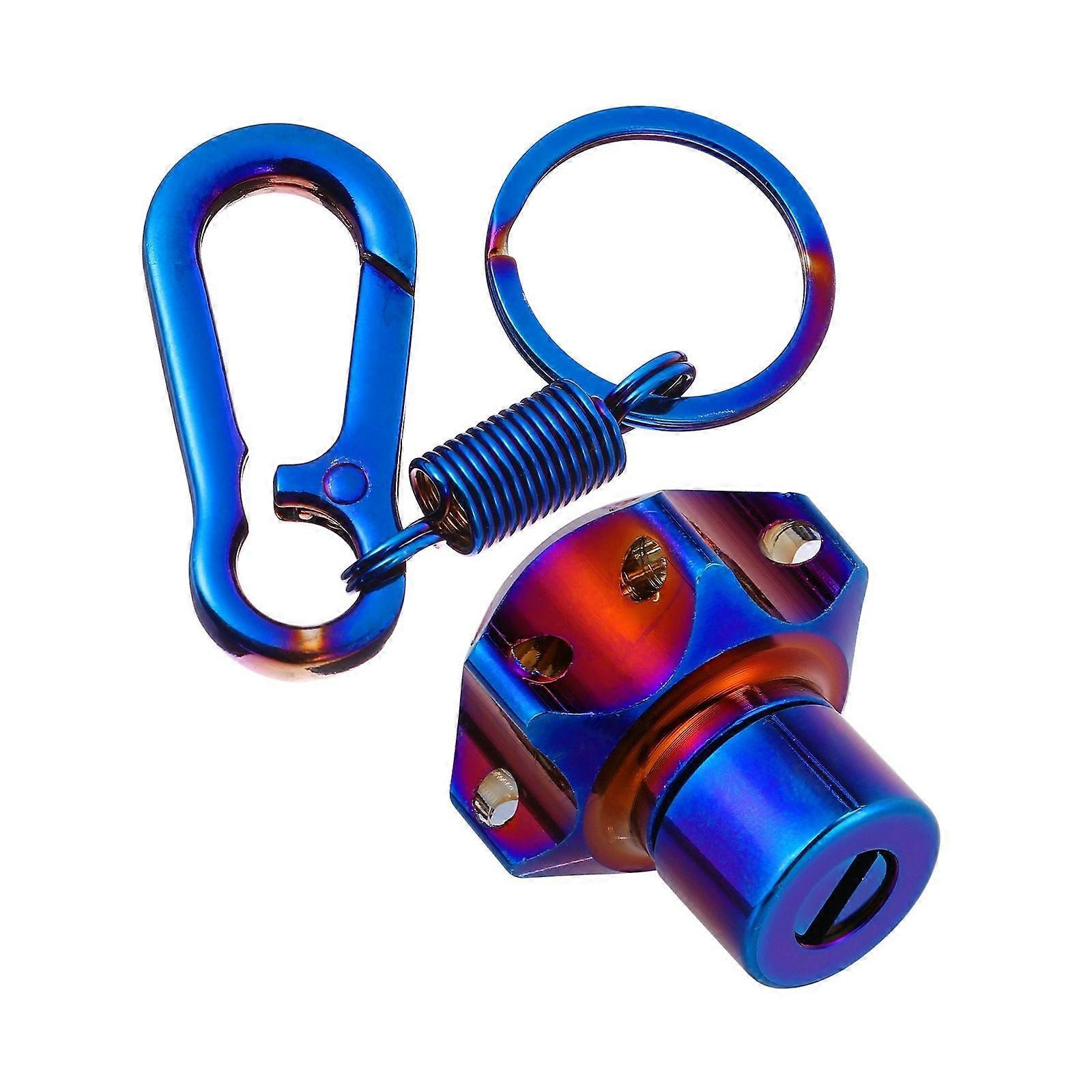 Key Head Cover Titanium Keyring Hexagon Key Tip Easy Grip Durable Daily Use 1Set