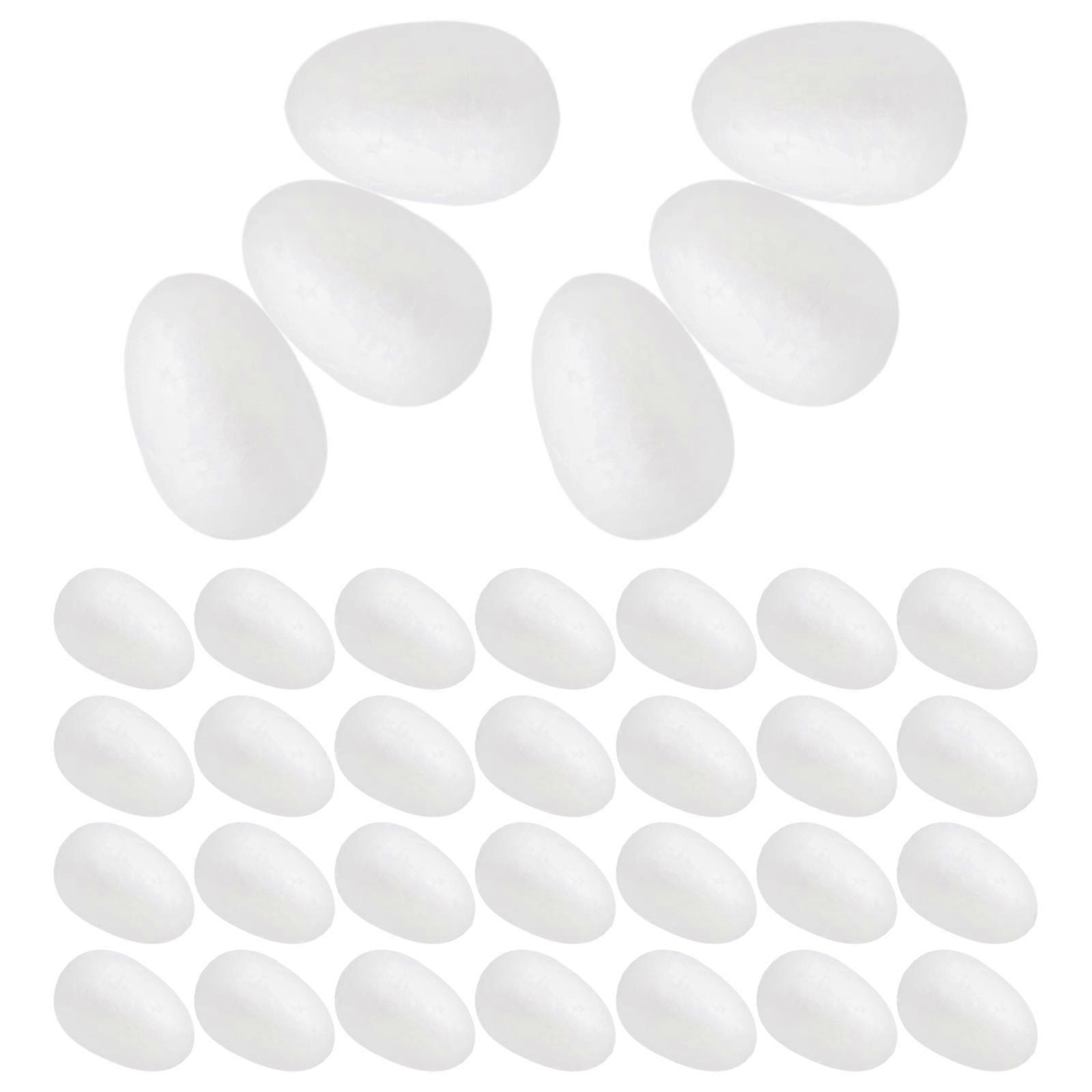 Egg Foam Painting Crafts for 50Pcs Solid DIY Easter Decor Eggs