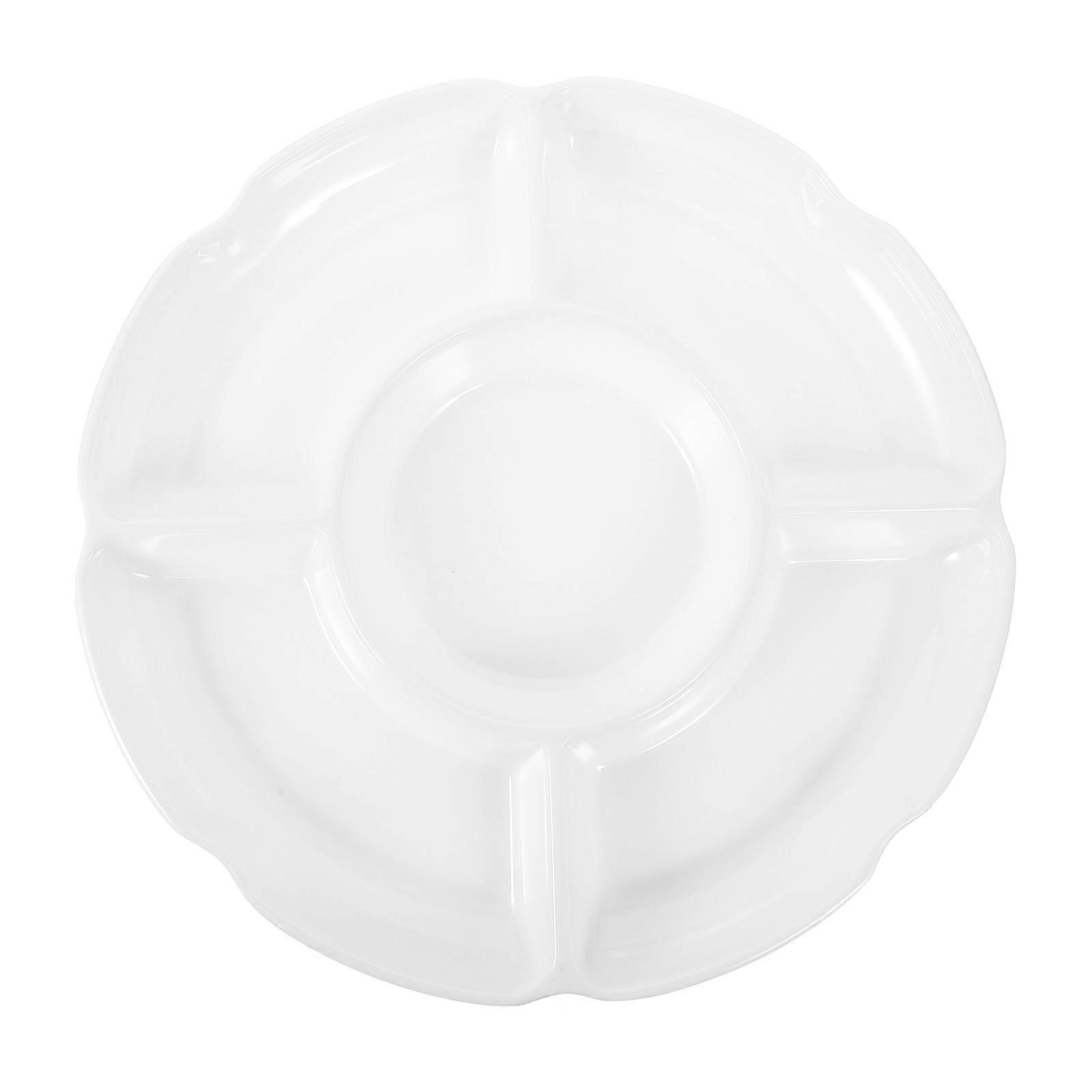 Divided Plates Multi-Grid Fruit Tray for Serving Snacks