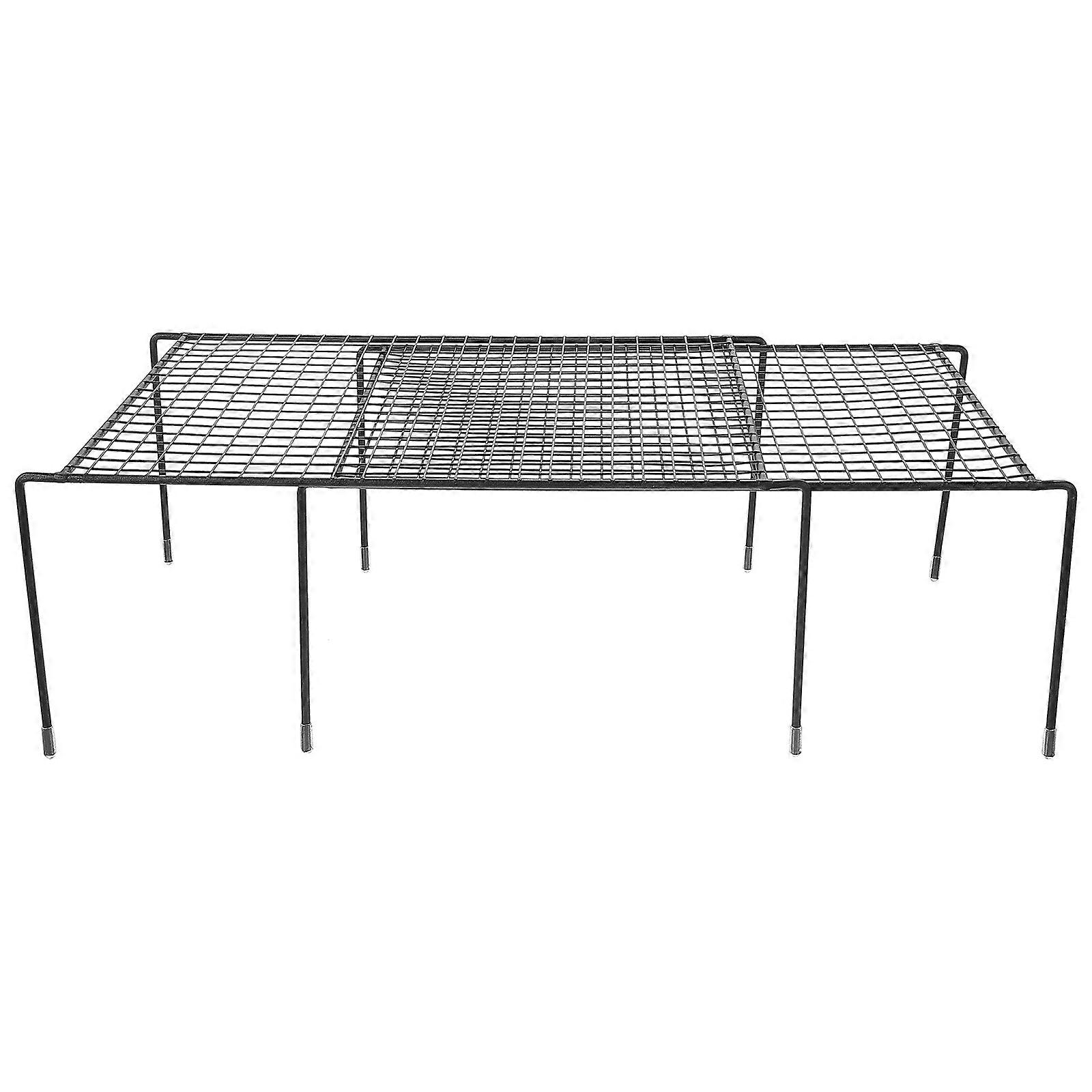 Retractable Kitchen Storage Rack Iron Shelf for Storage 1Set Space Saving