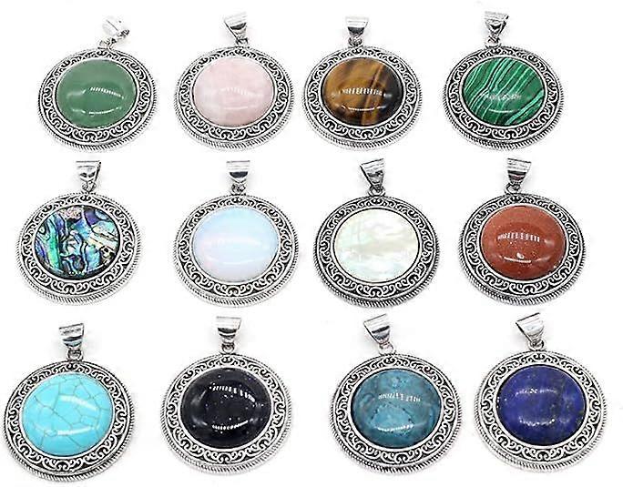 Vintage Style Shell Crystal Pendant Charms