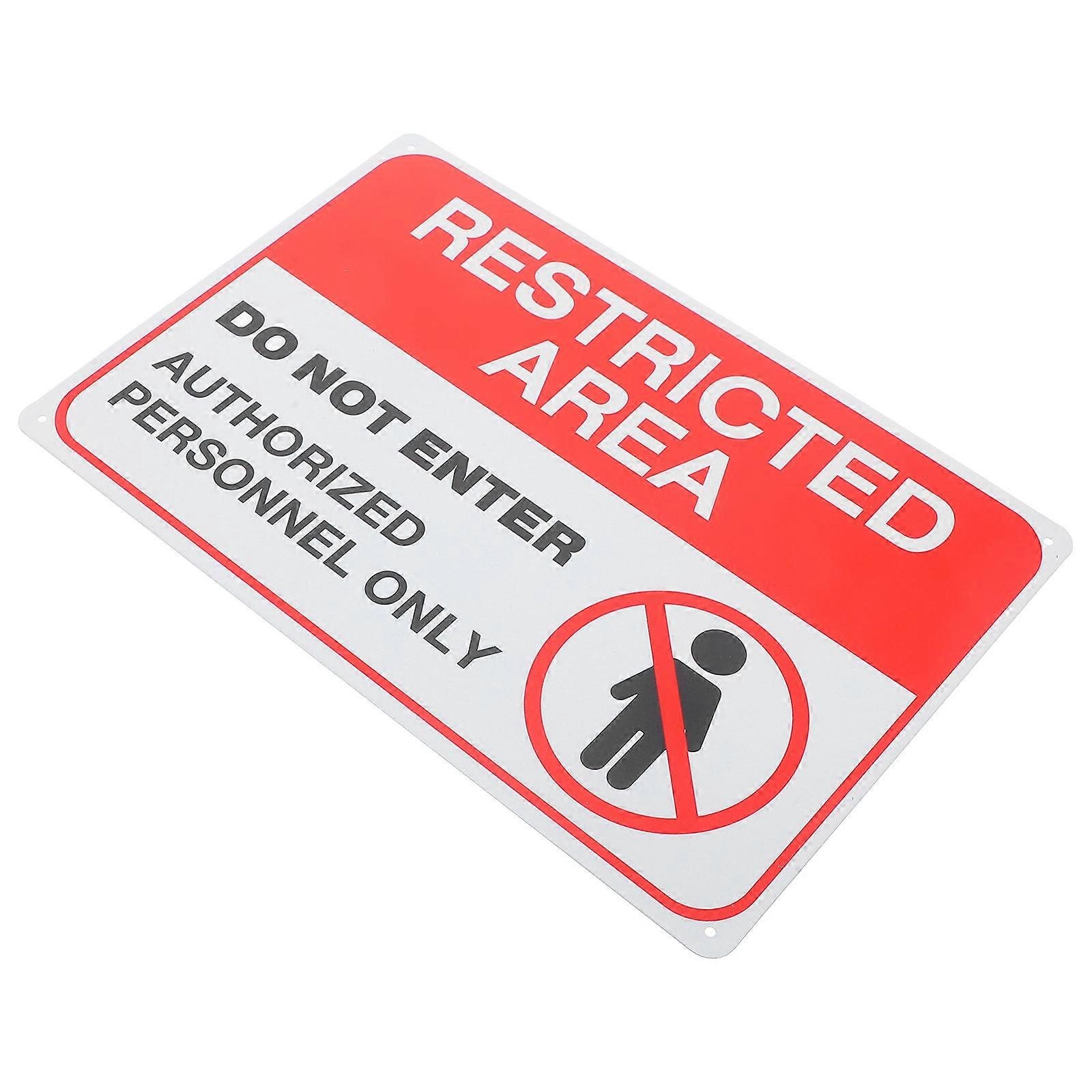 Warning Sign Iron Do Not Enter Safety Caution Sign for Warning