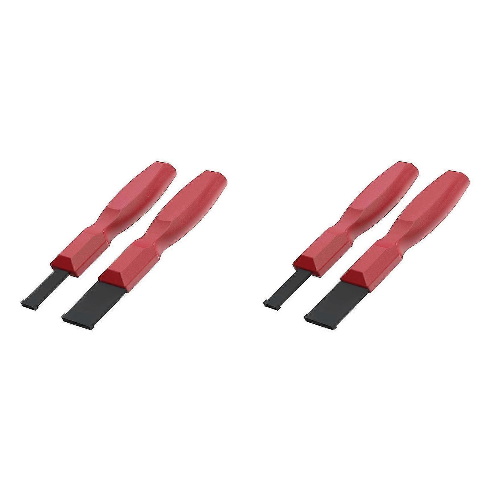 Conjunto de 4 raspadores de carboneto, raspadores de juntas de carboneto super resistentes de 1-1/4 polegadas e 5/8 polegadas QAQ