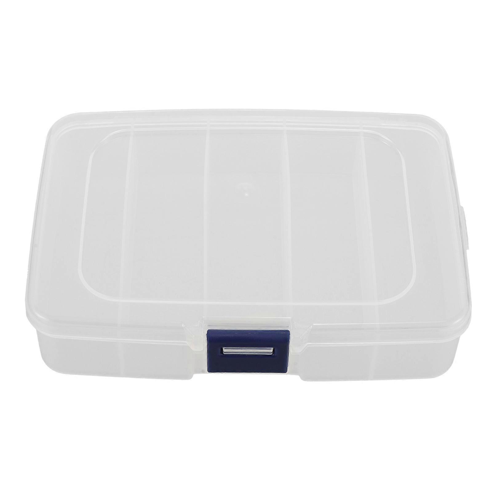 Compartment Organizer Hardware Organizer Box For Workshop Storage Protection Rectangular Shape White 1Pack