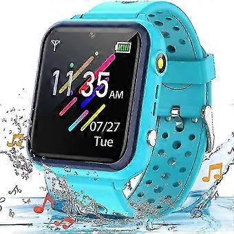 Montre connectée pour enfants, étanche, lecteur MP3 avec 11 jeux, appels, SOS et appareil photo.