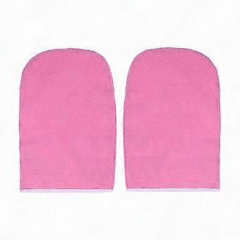 Parafinvoksbehandlingshansker Termiske varmeisolerte votter Rosa Størrelse 24,8 x 16,5 x 0,8 cm 1 par