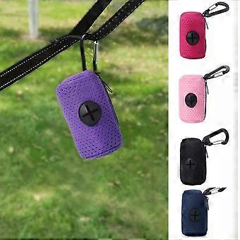 Dispensador de bolsas de basura para perros, colorido, para senderismo