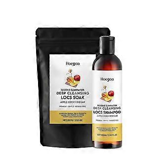 Hoegoa apple cider vinegar refreshing hair care set, dreadlocks cleaning, apple cider vinegar ingredients, gentle cleansing scalp care