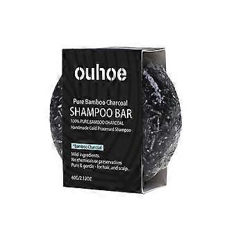 Shampoing-savon au charbon de bambou - Mousse onctueuse, nettoie en profondeur, répare les frisottis, laisse les cheveux frais. Nouveauté