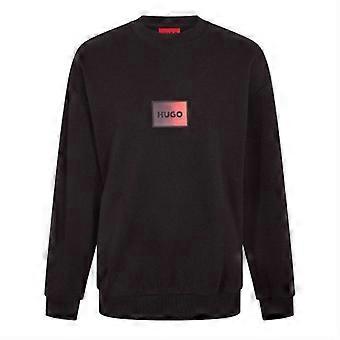 Hugo Mens Danotop Gradient Logo Ribbed Sweatshirt