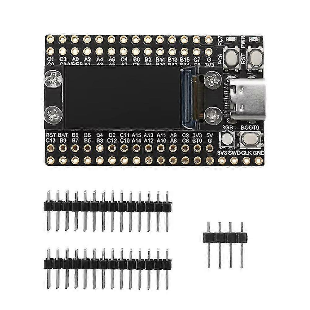 Dual Type-C STM32F103RCT6 Mini Microcontroller Development Board with 0.96Inch Lcd Screen and Flash Minimum System Board