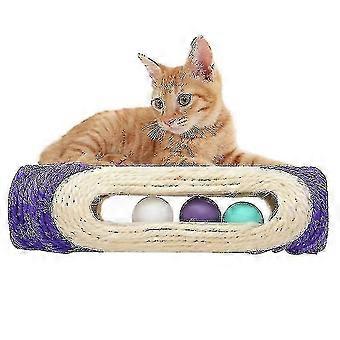 Cat Scratch Board Training Toy Pet Supplies Cat Rack Rolling Sisal Scratching Trapped Ball With
