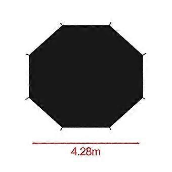 Trampoline Shade Cover, Tear Resistant Sun Protection Canopy, Oxford Cloth, for 8 Pole Trampolines, Black