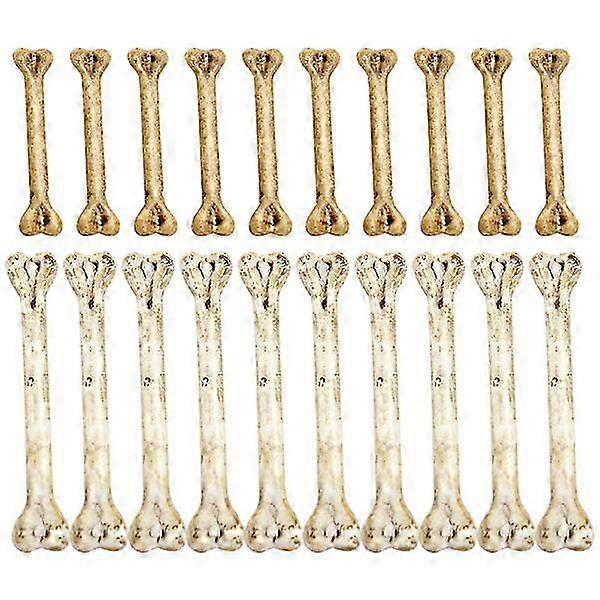 20pcs Simulation Bone Props Multi-functional Halloween Fake Skeleton Bone DIY Decor
