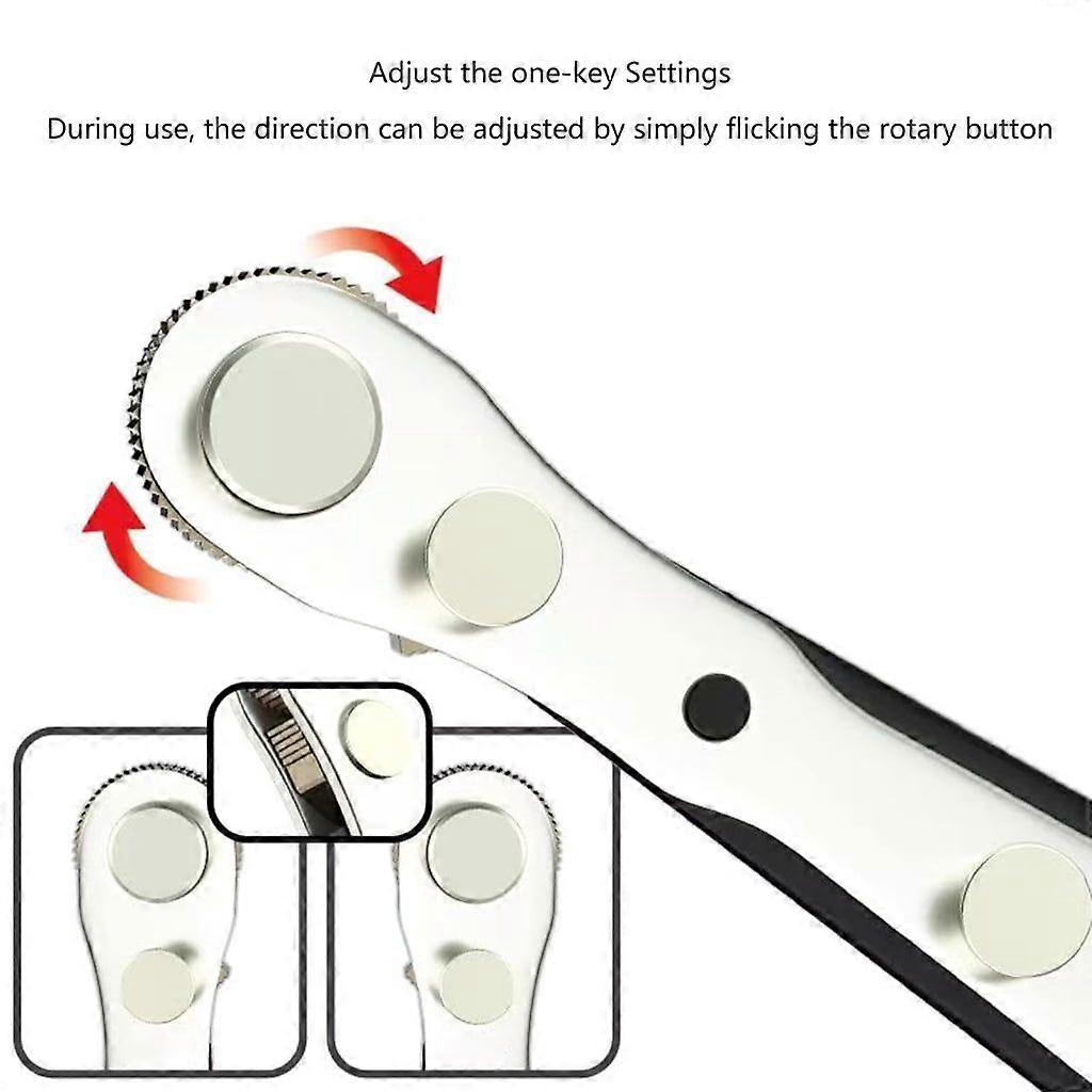 Quick Socket Ratchet Wrench Screwdriver Wrenches Spanner Hand Repair Tools